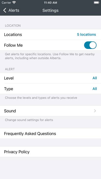 Alberta Emergency Alert App-Screenshot #5