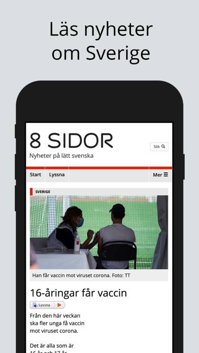 8 Sidor App screenshot #3
