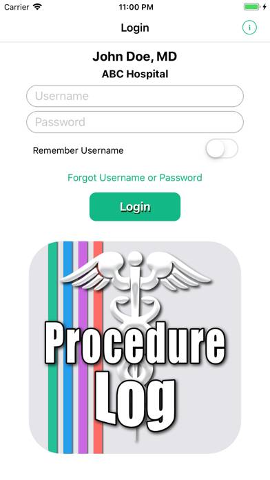 Procedure Log screenshot