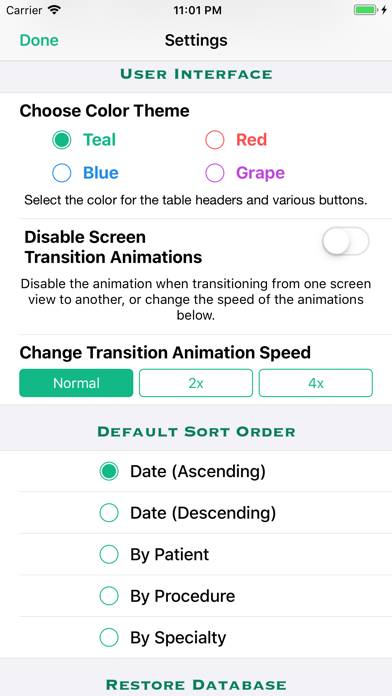 Procedure Log App screenshot