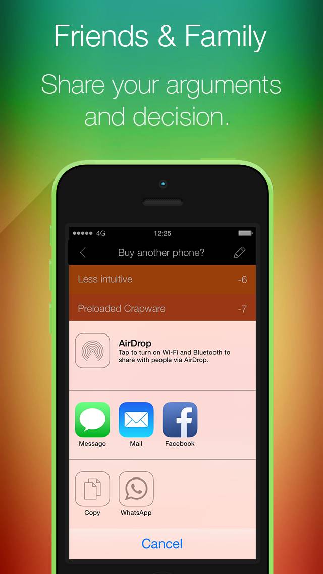 Pros & Cons Captura de pantalla de la aplicación #4
