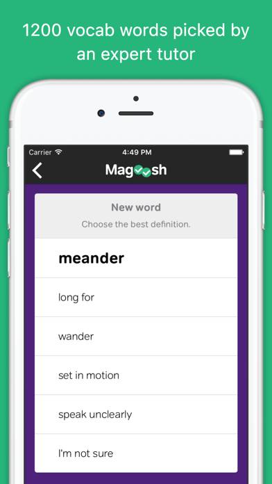 Vocabulary Builder by Magoosh Uygulama ekran görüntüsü #1