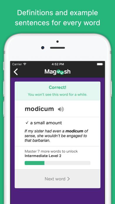 Vocabulary Builder by Magoosh App skärmdump #2