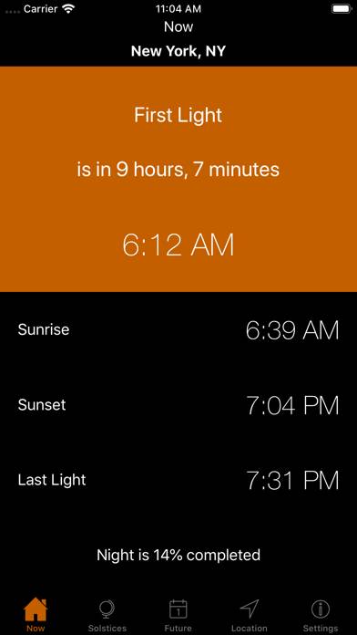 Sunrise Sunset Times Скриншот приложения #4