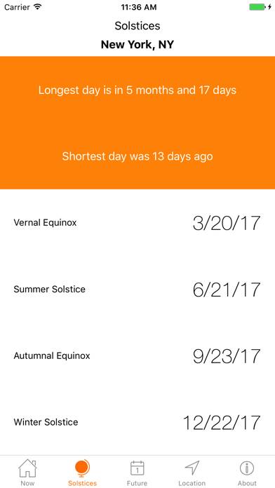 Sunrise Sunset Times Schermata dell'app #5
