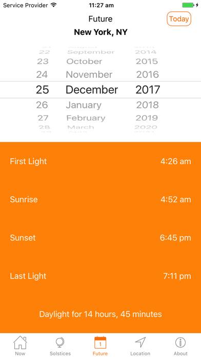 Sunrise Sunset Times Captura de pantalla de la aplicación #6