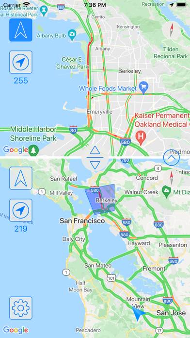 Traffic Maps: realtime info App skärmdump #4