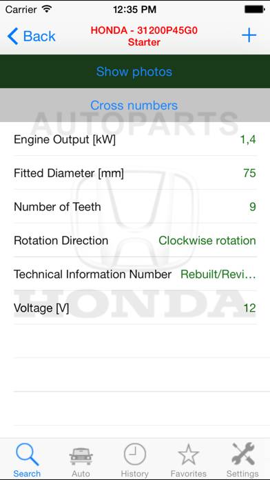 Autoparts for Honda Uygulama ekran görüntüsü #1