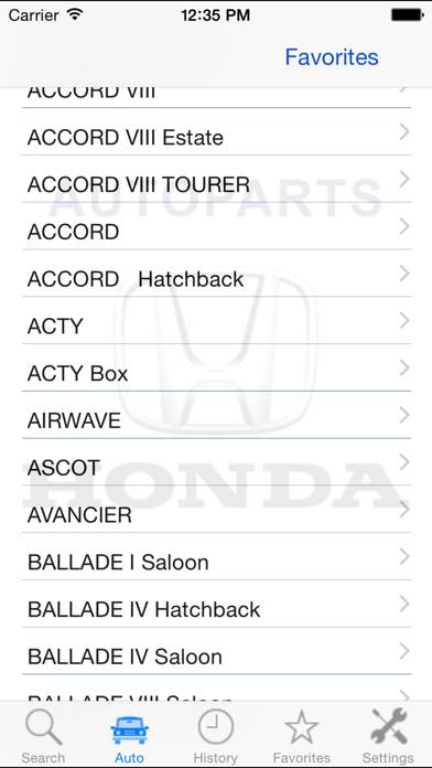 Autoparts for Honda Скриншот приложения #2