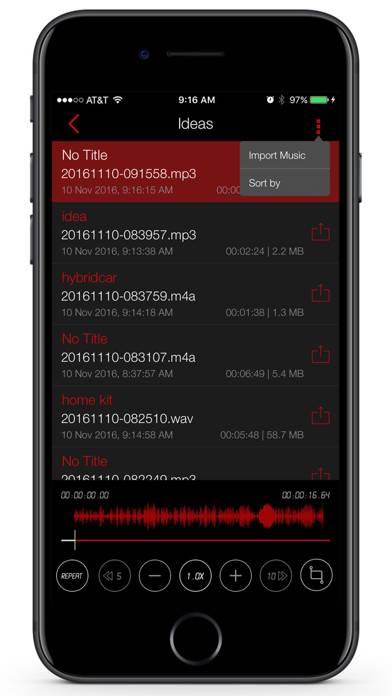 Awesome Voice Recorder PRO AVR Captura de pantalla de la aplicación #3