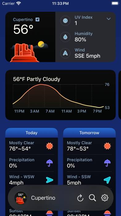 Weather mini screenshot