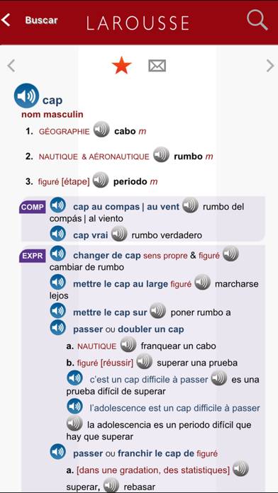 Grand Dictionnaire Espagnol/Français Larousse Captura de pantalla de la aplicación #2