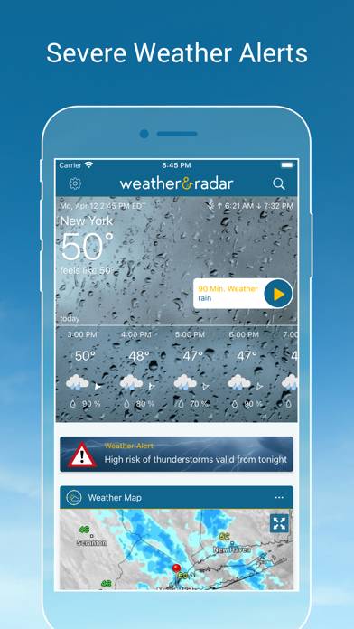 Weather & Radar USA Pro App skärmdump #5