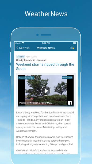 Weather & Radar USA Pro Capture d'écran de l'application #6