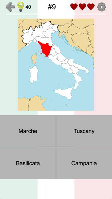 Italian Regions Скриншот приложения #1