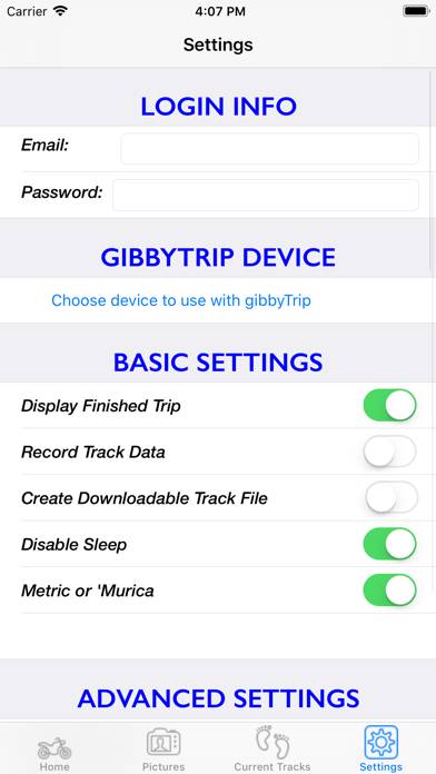 GibbyTrip App screenshot