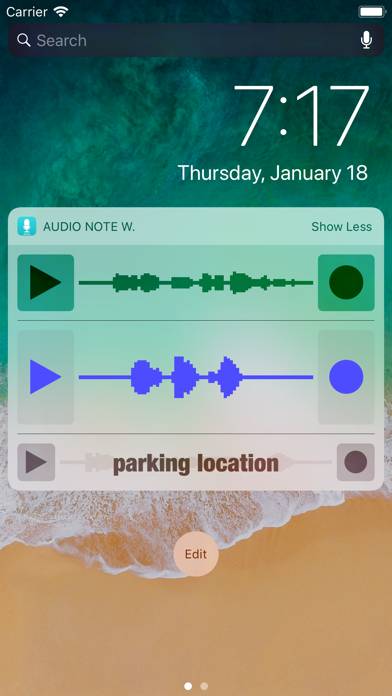 Audio Note Widget App screenshot #2