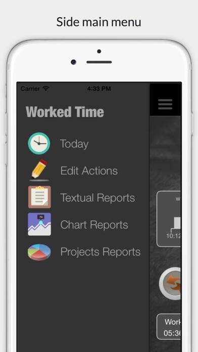 Worked Time Captura de pantalla de la aplicación #5