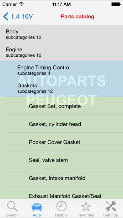 Autoparts for Peugeot Captura de pantalla de la aplicación #3