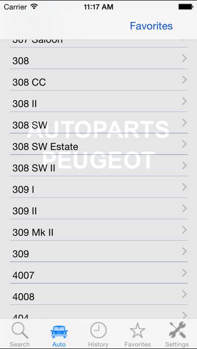 Autoparts for Peugeot Uygulama ekran görüntüsü #4