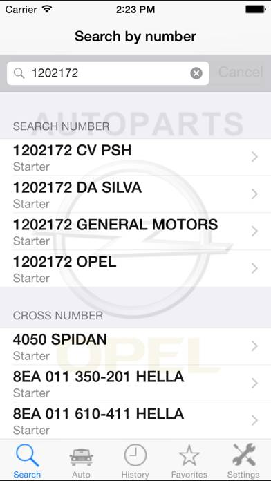 Autoparts for Opel App screenshot #2