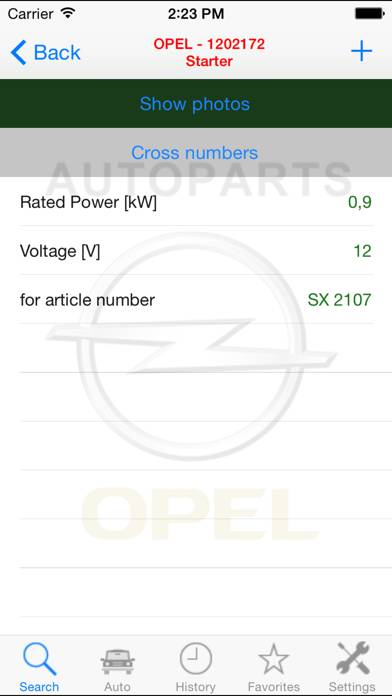 Autoparts for Opel App screenshot #5