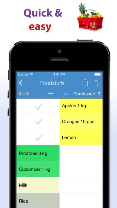 Groceries OK Captura de pantalla de la aplicación #1