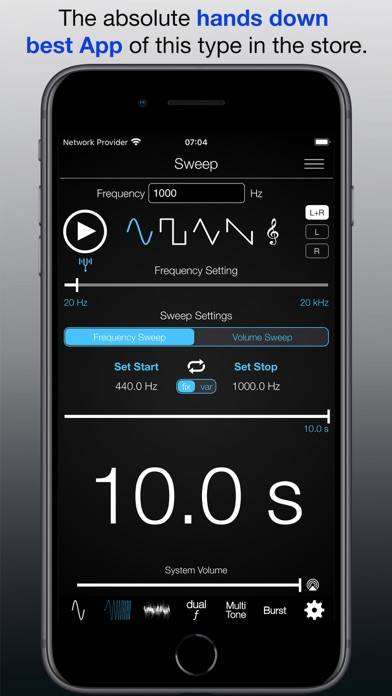 Audio Function Generator PRO Captura de pantalla de la aplicación #2