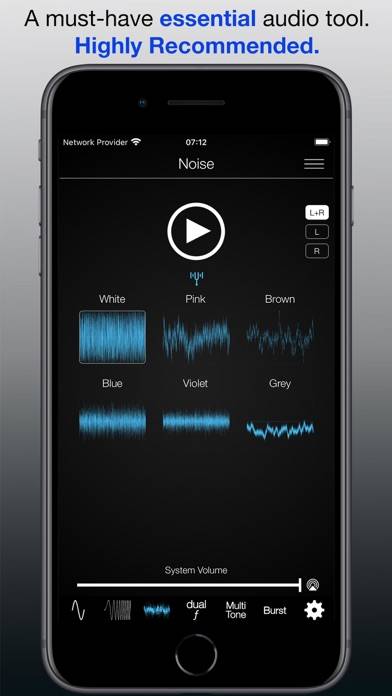 Audio Function Generator PRO Captura de pantalla de la aplicación #3