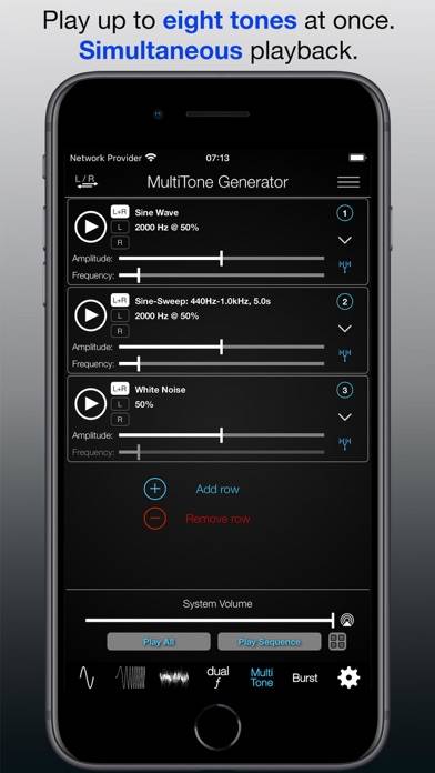 Audio Function Generator PRO Captura de pantalla de la aplicación #5