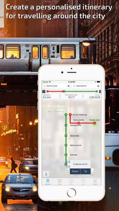 Amsterdam Metro Guide and Route Planner Schermata dell'app #2