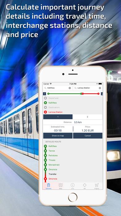 Athens Subway Guide and Route Planner App skärmdump #3