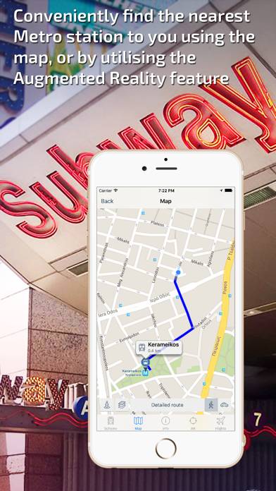 Athens Subway Guide and Route Planner App skärmdump #4