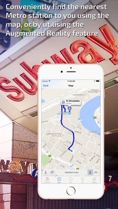 Dubai Metro Guide and route planner Schermata dell'app #4