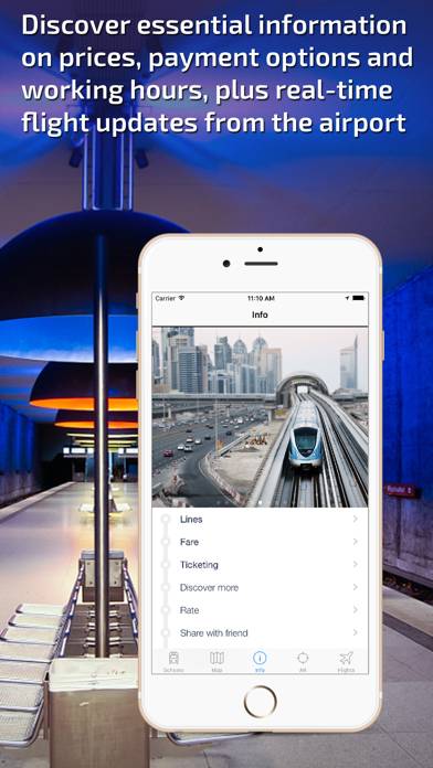 Dubai Metro Guide and route planner Schermata dell'app #5