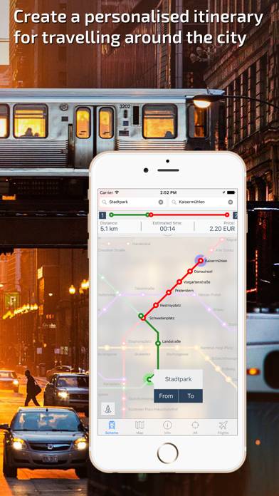 Vienna U-Bahn Guide and Route Planner Captura de pantalla de la aplicación #2