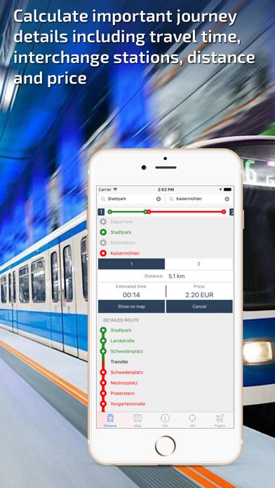 Vienna U-Bahn Guide and Route Planner Captura de pantalla de la aplicación #3