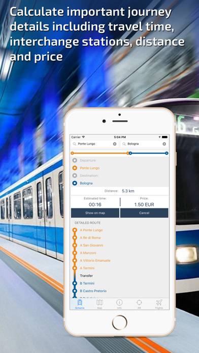 Rome Metro Guide and Route Planner Schermata dell'app #3