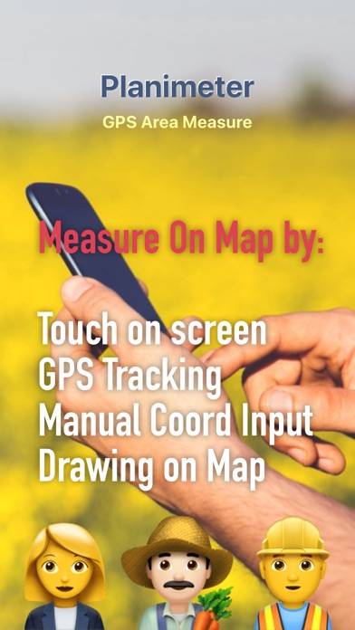 Planimeter GPS Area Measure App screenshot #1