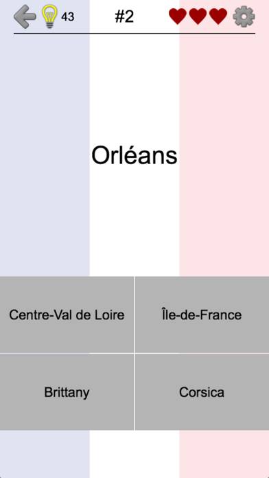 French Regions: France Quiz Schermata dell'app #5