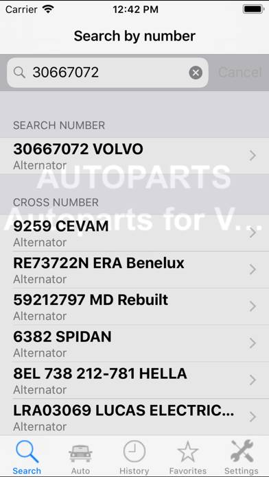 Autoparts for Volvo cars App screenshot #1