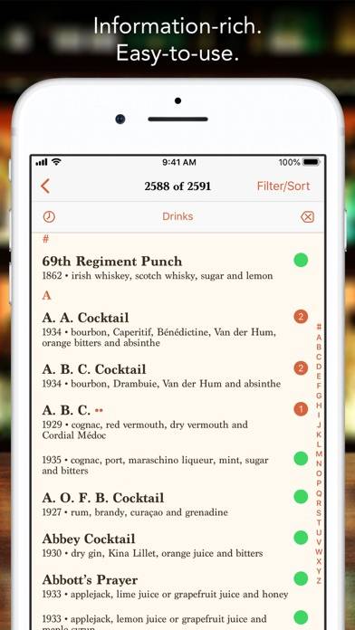 Martin’s Index of Cocktails Скриншот приложения #2