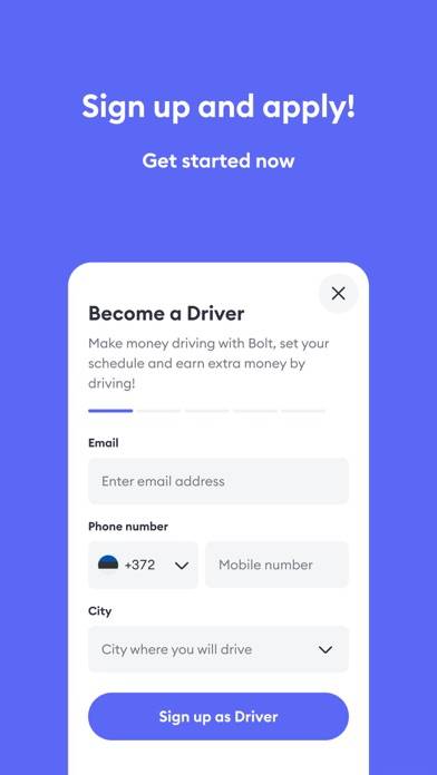 Bolt Driver App Capture d'écran de l'application #5