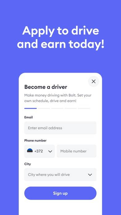 Bolt Driver App Capture d'écran de l'application #6