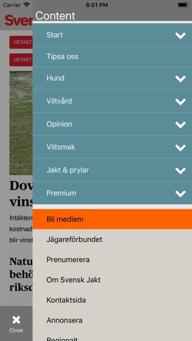 Svensk Jakt App skärmdump #2