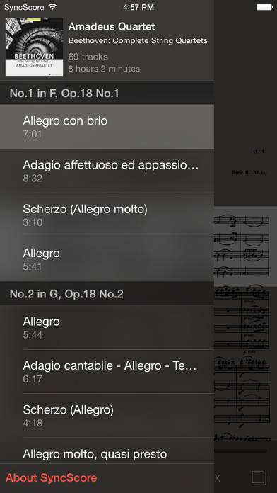 Beethoven All String Quartets App screenshot #3