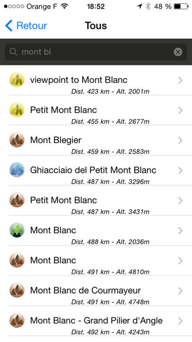 Alps Peaks AR App screenshot #3