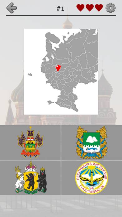 Russian Regions: Quiz on Maps & Capitals of Russia screenshot