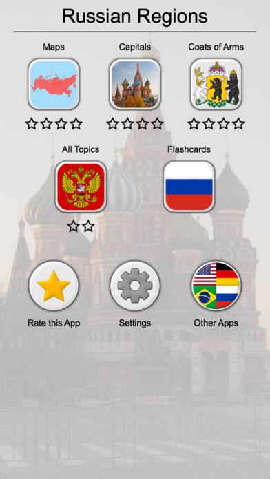 Russian Regions: Quiz on Maps & Capitals of Russia App screenshot #3