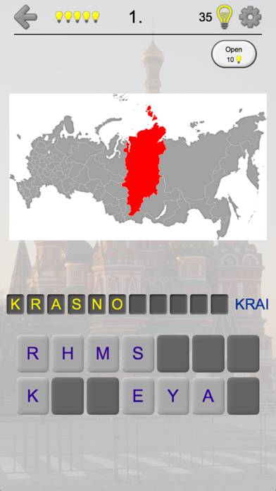 Russian Regions: Quiz on Maps & Capitals of Russia App screenshot #4